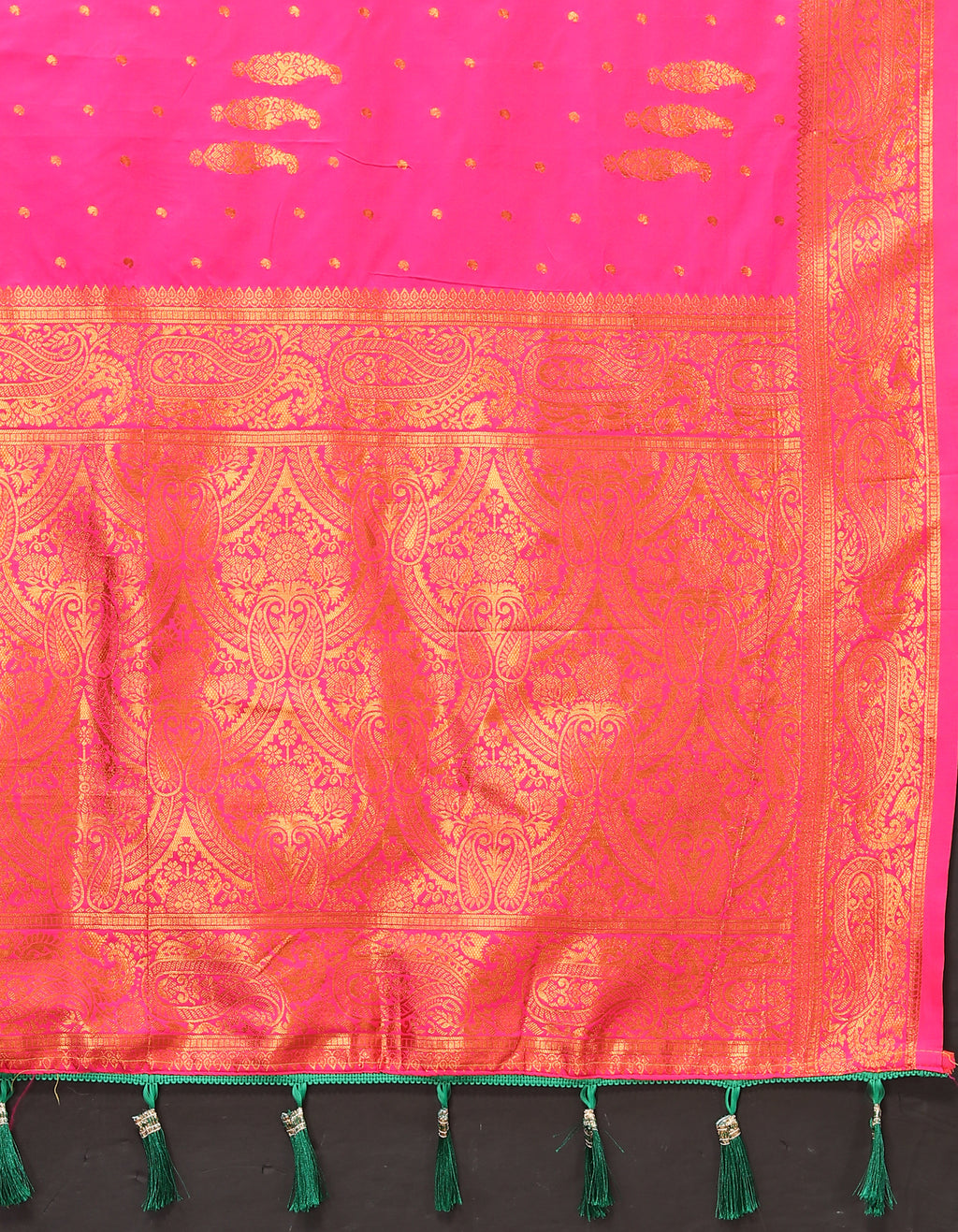 Vsaree Dark Pink Soft Silk Saree With Heavy Rich Pallu And Zari Weaving Work With Blouse