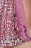 ملابس نسائية من LAVENDER PREMIUM NET SEQUANCE وMulti Thread مناسبة للعمل، ملابس LEHENGA CHOLI 