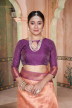 Vsaree Cream Faux Kanjivaram Silk Saree With Designer Zari Weaving Border And Blouse