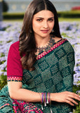 Vsaree Morpich Banglori Printed Pallu And Designer Border Saree With Banglori Blouse For Women