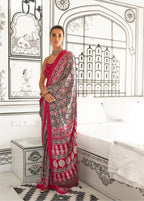 Vsaree Red Banarasi Silk Designer Saree With Banarasi Border And Blouse
