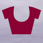 Vsaree Pink Georette Designer And Printed Work Saree With Banglory Blouse For Women