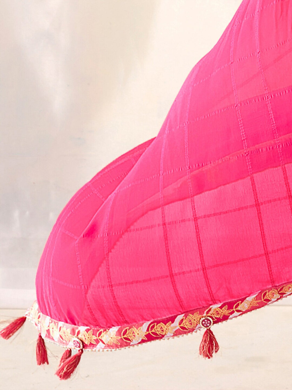 Vsaree Pink Banglori Printed Pallu And Designer Border Saree With Banglori Blouse For Women
