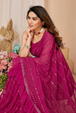 Vsaree Pink Benglory Pre-Stitched  Saree And Havy Rich Pallu With Blouse piece
