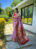 Vsaree Printed Design Soft Silk Saree With Rich Designer Pallu And Blouse