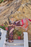 Vsaree Black Cotton Blend Saree And Zari Weaving Designer Border And Pallu With Blouse