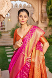 Vsaree Patola Soft Silk Saree And Zari Weaving With Rich Pallu Saree And Blouse