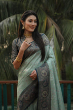 Vsaree Kanjivaram Soft Silk Weaving Borders Havy Design Saree With Blouse For Women