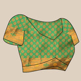 Vsaree Yellow Paithani Silk Flower Border And Zari Weaving Rich Pallu With Blouse