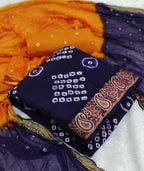 Zooara Purple Color Cotton Function And Wedding Dress Matrials With Bottom And Dupatta