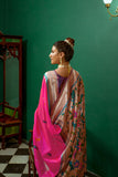 Vsaree Rani Pink Soft Paithani Silk Saree with Rich Pallu Contras Border And Blouse Piece For  Women