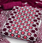 Zooara Purple Color Georgette Function And Wedding Dress Matrials With Bottom And Dupatta