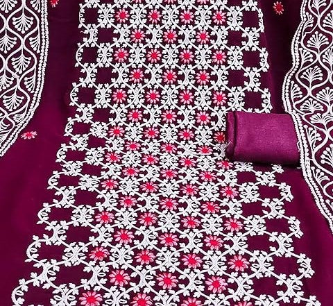 Zooara Purple Color Georgette Function And Wedding Dress Matrials With Bottom And Dupatta