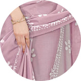 Vsaree Pink Chinon Shiffon Printed Saree And Designer Border With Heavy Rich Pallu