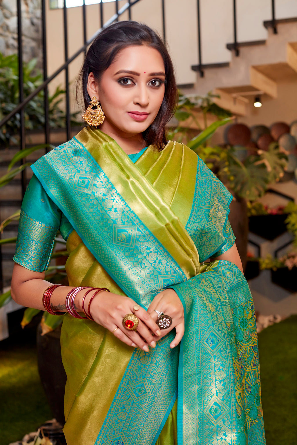 Vsaree Tissue Silk Fancy Wear Saree With Blouse For Women