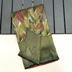 Vsaree Kanjivaram Soft Silk Weaving Borders Havy Design Saree With Blouse For Women