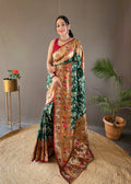 Vsaree Patola Soft Silk Saree And Zari Weaving With Rich Pallu Saree And Blouse For Woman