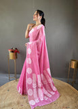 Vsaree Banarasi Design Tissue Silk Saree With Zari Work And Heavy Rich Pallu