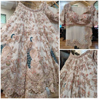 BD Launching the 3.5 Meter Flare Fox Georgette Lehenga Adorned with Sequins Embroidery, Cancan and Canvas Patta