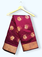 Women's Woven Pure Cotton Saree Ethnic wear Wedding Sari with Blouse Pices