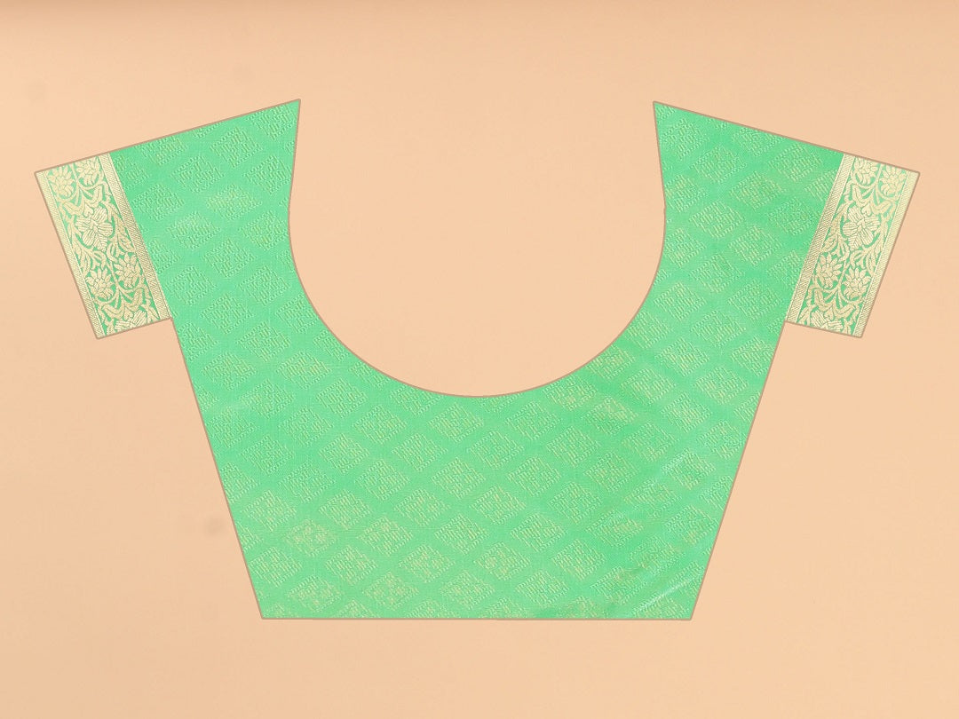 Designer Banarasi Soft Lichi Silk Saree With Fancy Blouse