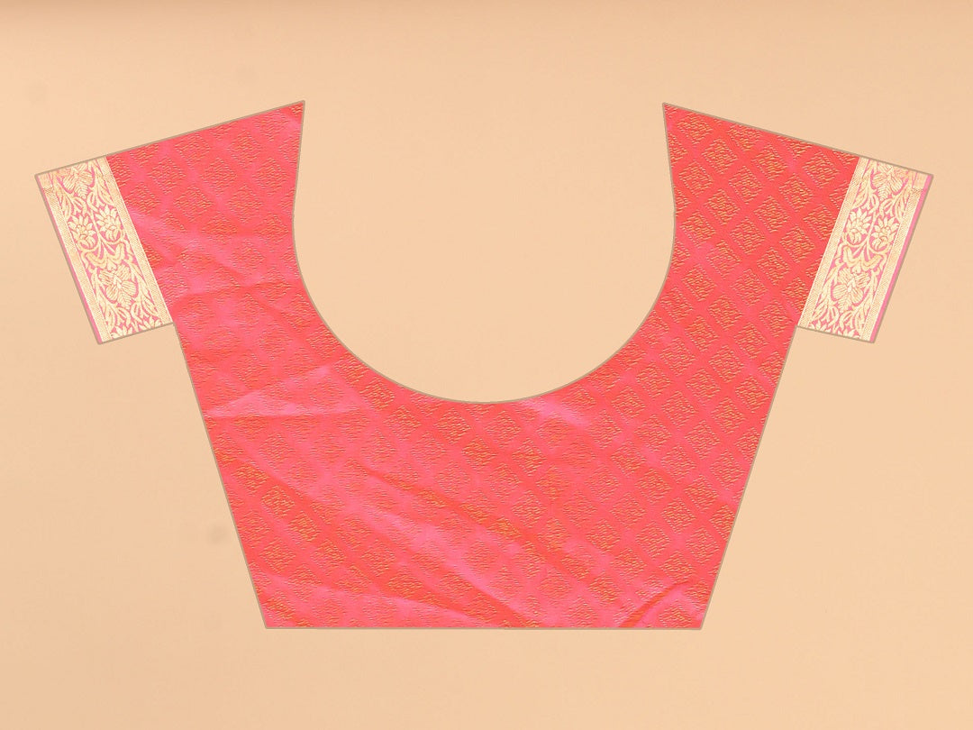 Designer Banarasi Soft Lichi Silk Saree With Fancy Blouse