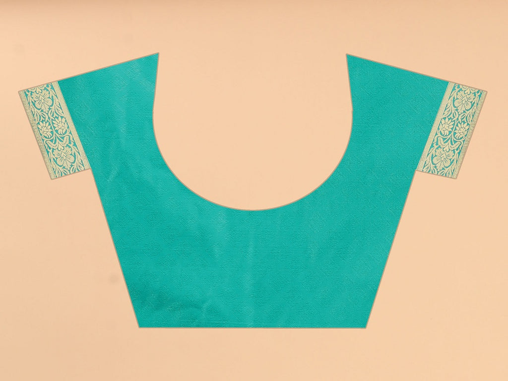 Designer Banarasi Soft Lichi Silk Saree With Fancy Blouse