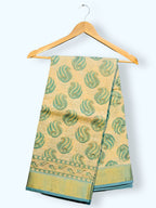 Women's Woven Pure Cotton Saree Ethnic wear Wedding Sari with Blouse Pices