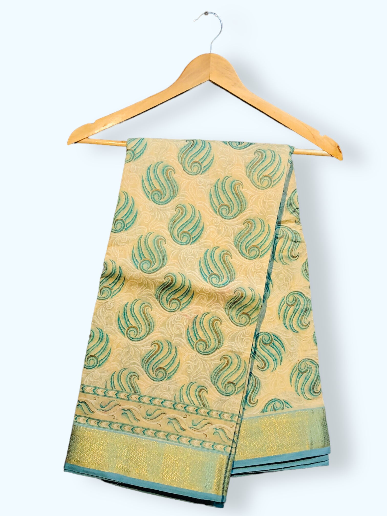 Women's Woven Pure Cotton Saree Ethnic wear Wedding Sari with Blouse Pices